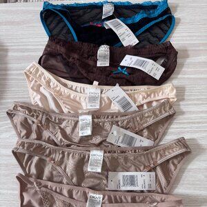 NWT - 6 pairs of DKNY Bikini Panties - Small